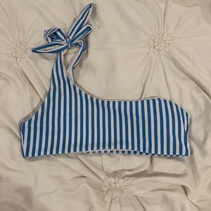 striped bikini top